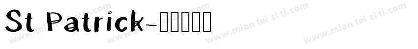 St Patrick字体转换